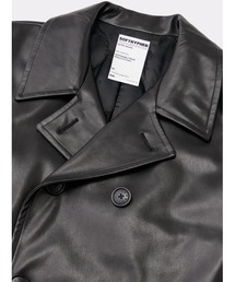 SOFTHYPHEN(ソフトハイフン)の「FAUX LEATHER PEA COAT(ピーコート SOFTHYPHEN(ソフトハイフン)の「FAUX LEATHER PEA COAT(ピーコート