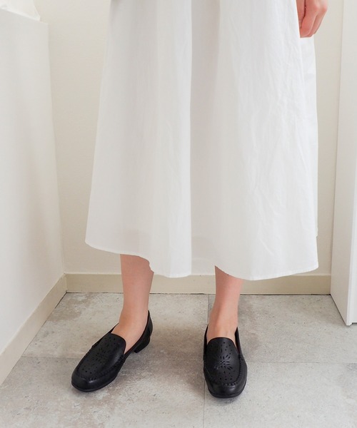 あしながおじさん（アシナガオジサン）の「軽量｜ソフトモカシューズ　2410191（モカシン/デッキシューズ・レディース・ブラック/アイボリー・22.5cm/24.5cm/24cm/23.5cm/23cm）」の22枚目の写真