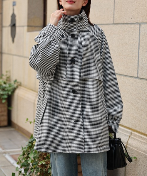 セール】【新色追加】ミドル丈 フレアシルエット トレンチコート