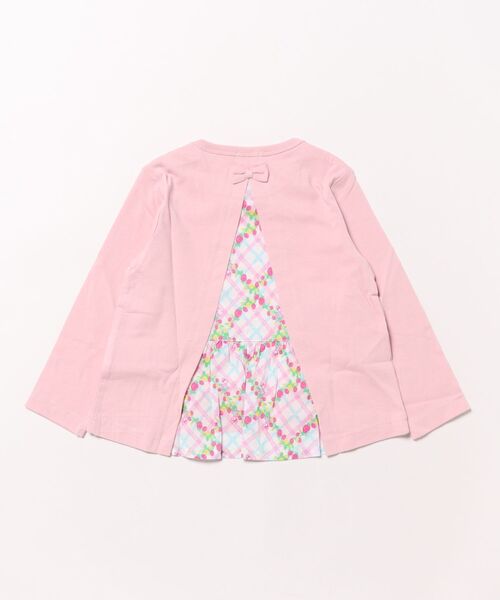 KP（ケーピー）の「いちごmimi長袖Ｔシャツ(80～140)（Tシャツ/カットソー・キッズ・オートミール/ピンク・80ｃｍ/90cm/100cm/110cm/120cm/130cm/140cm）」の3枚目の写真