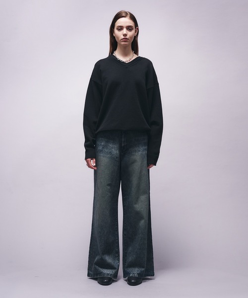 パンツ Remember VINTAGE LIKE DENIM LOOSE PANTS Anytime Songs ジーンズ vintage like loose fit denim pants