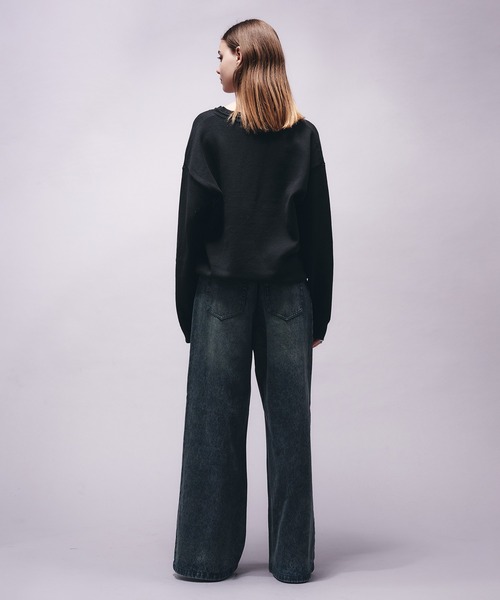 selle glant(セレグランテ)の「VINTAGE LIKE WIDE DENIM PANTS/ヴィンテージライクワイドデニムパンツ(デニムパンツ・メンズ・インディゴブルー/ブラック・SMALL/MEDIUM/LARGE)」の18枚目の写真