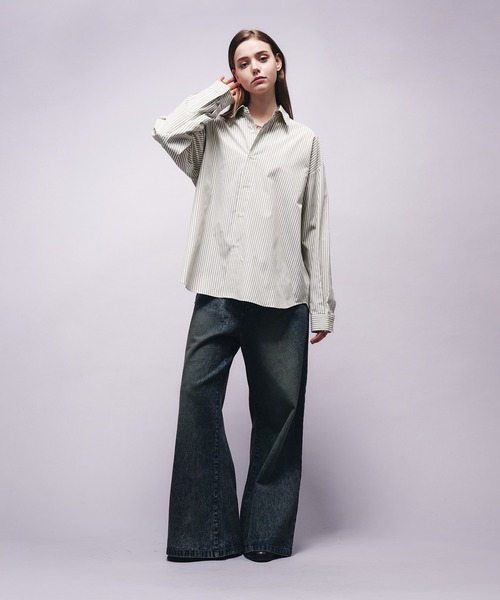 selle glant(セレグランテ)の「VINTAGE LIKE WIDE DENIM PANTS/ヴィンテージライクワイドデニムパンツ(デニムパンツ・メンズ・インディゴブルー/ブラック・SMALL/MEDIUM/LARGE)」の20枚目の写真