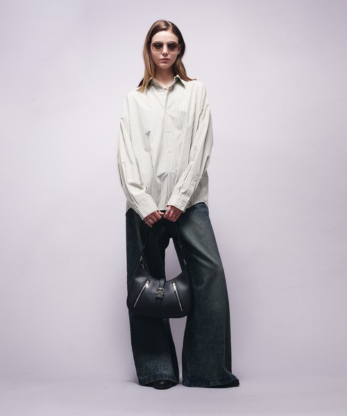 selle glant(セレグランテ)の「VINTAGE LIKE WIDE DENIM PANTS/ヴィンテージライクワイドデニムパンツ(デニムパンツ・メンズ・インディゴブルー/ブラック・SMALL/MEDIUM/LARGE)」の22枚目の写真