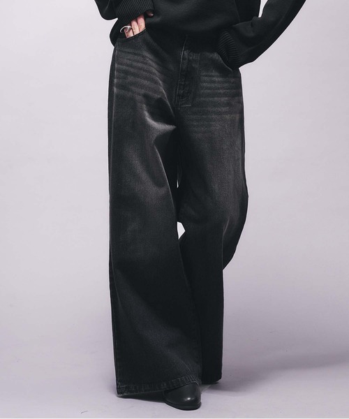 VINTAGE LIKE WIDE DENIM PANTS/ヴィンテージライクワイドデニム