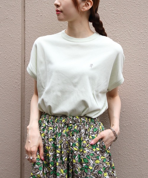 GYMPHLEX（ジムフレックス）の「GYMPHLEX/ジムフレックス　クルーネックスリーブレスプルオーバー　CREWNECK SLEEVELESS P.O.　GY-C0361 FLK（Tシャツ/カットソー・レディース・ブラック/サックスブルー/グレイッシュベージュ/ホワイト/ライトグレー/ライトグリーン/チャコールグレー・14）」の6枚目の写真