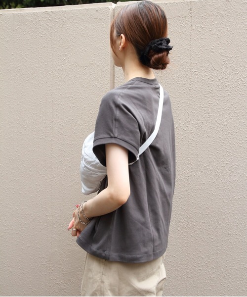 GYMPHLEX（ジムフレックス）の「GYMPHLEX/ジムフレックス　クルーネックスリーブレスプルオーバー　CREWNECK SLEEVELESS P.O.　GY-C0361 FLK（Tシャツ/カットソー・レディース・ブラック/サックスブルー/グレイッシュベージュ/ホワイト/ライトグレー/ライトグリーン/チャコールグレー・14）」の9枚目の写真
