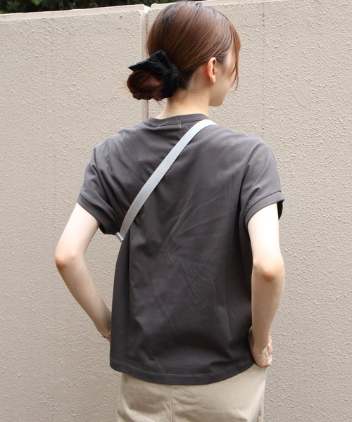 GYMPHLEX（ジムフレックス）の「GYMPHLEX/ジムフレックス　クルーネックスリーブレスプルオーバー　CREWNECK SLEEVELESS P.O.　GY-C0361 FLK（Tシャツ/カットソー・レディース・ブラック/サックスブルー/グレイッシュベージュ/ホワイト/ライトグレー/ライトグリーン/チャコールグレー・14）」の10枚目の写真