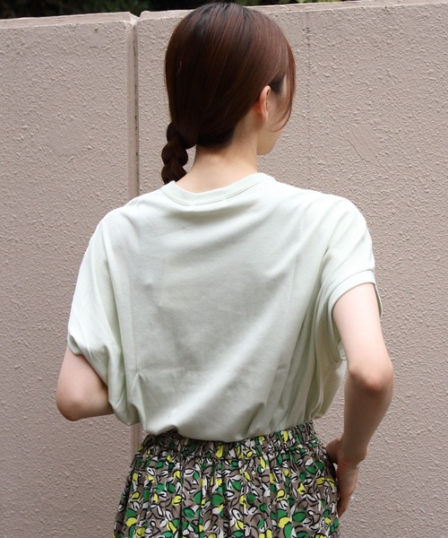 GYMPHLEX（ジムフレックス）の「GYMPHLEX/ジムフレックス　クルーネックスリーブレスプルオーバー　CREWNECK SLEEVELESS P.O.　GY-C0361 FLK（Tシャツ/カットソー・レディース・ブラック/サックスブルー/グレイッシュベージュ/ホワイト/ライトグレー/ライトグリーン/チャコールグレー・14）」の21枚目の写真