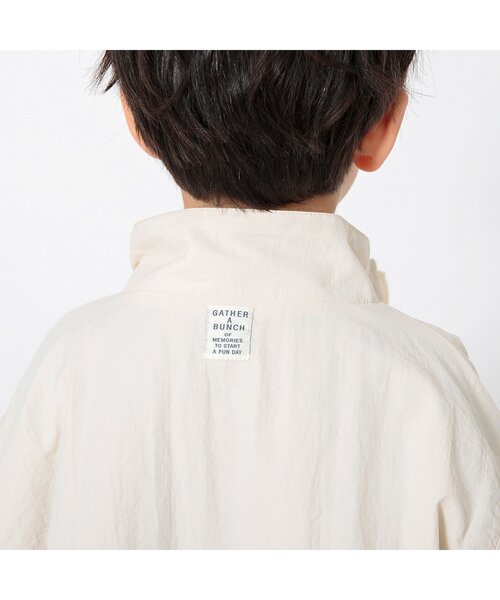 BREEZE（ブリーズ）の「【ジュニア対応】パイピングライトアウター（ナイロンジャケット・キッズ・ブラック/アイボリー/ミント・80/90/100/110/120/130/140/150）」の19枚目の写真