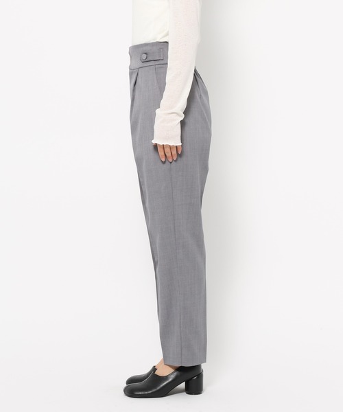 mysty woman(ミスティウーマン)の「【セットアップ着用可】ウエストベルトテーパードパンツ 320387(その他パンツ・レディース・ホワイト系その他/グレー/チャコールグレー・FREE)」の10枚目の写真