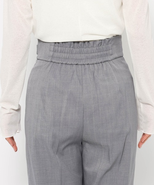 mysty woman(ミスティウーマン)の「【セットアップ着用可】ウエストベルトテーパードパンツ 320387(その他パンツ・レディース・ホワイト系その他/グレー/チャコールグレー・FREE)」の12枚目の写真