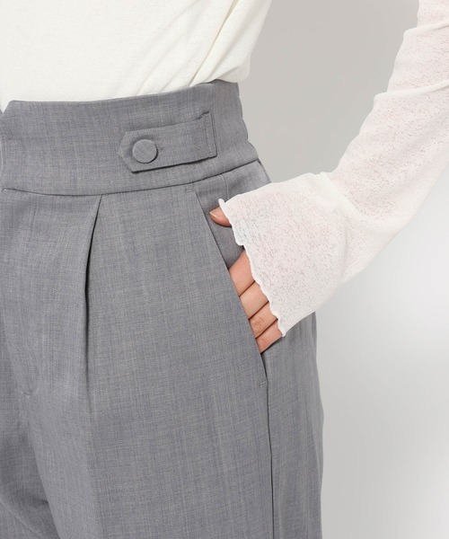 mysty woman(ミスティウーマン)の「【セットアップ着用可】ウエストベルトテーパードパンツ 320387(その他パンツ・レディース・ホワイト系その他/グレー/チャコールグレー・FREE)」の14枚目の写真