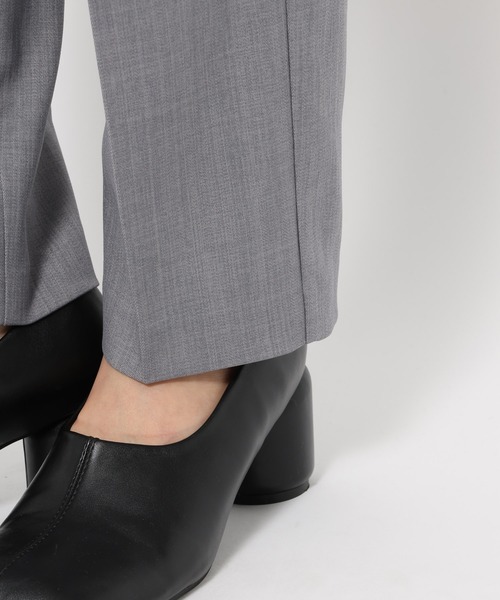 mysty woman(ミスティウーマン)の「【セットアップ着用可】ウエストベルトテーパードパンツ 320387(その他パンツ・レディース・ホワイト系その他/グレー/チャコールグレー・FREE)」の16枚目の写真