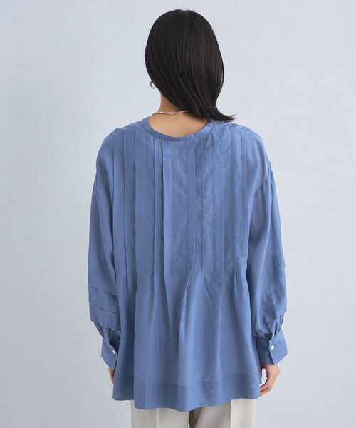 green label relaxing（グリーンレーベルリラクシング）の「ソデ タック ボリュームスリーブ ブラウス（シャツ/ブラウス・レディース・ブラック/ホワイト/コバルトブルー・FREE）」の17枚目の写真