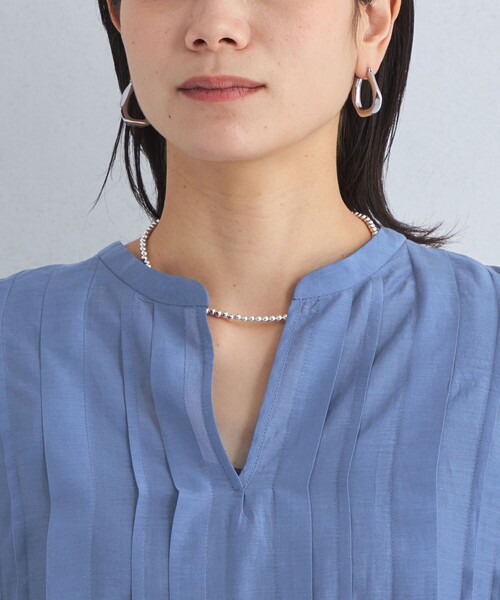 green label relaxing（グリーンレーベルリラクシング）の「ソデ タック ボリュームスリーブ ブラウス（シャツ/ブラウス・レディース・ブラック/ホワイト/コバルトブルー・FREE）」の18枚目の写真