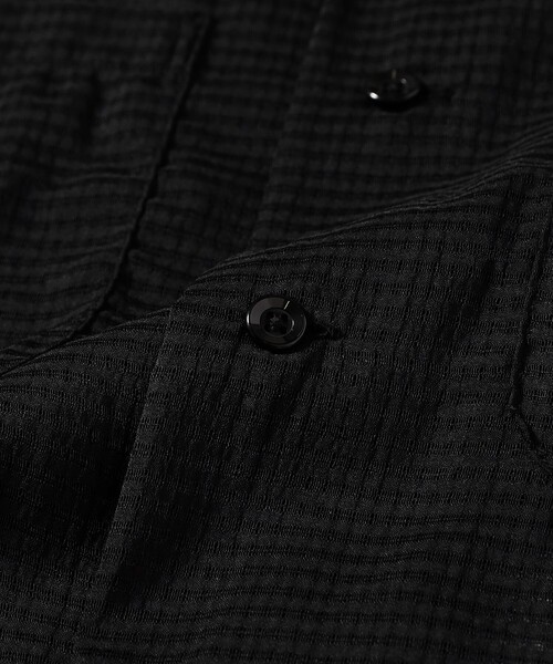BEAMS PLUS(ビームスプラス)の「メッシュ オープンカラー シャツ(シャツ/ブラウス・メンズ・ミント/ブラック・M/XL/L/S)」の19枚目の写真