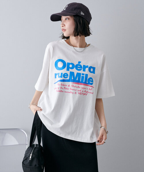 DISCOAT(ディスコート)の「【ユニセックス】ヴィンテージグラフィックTシャツ(Tシャツ/カットソー・レディース・ライトベージュ/チャコールグレー/オフホワイト・FREE)」の4枚目の写真