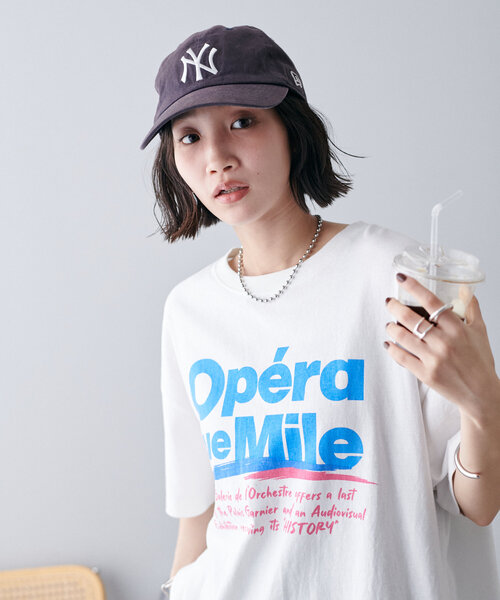 DISCOAT(ディスコート)の「【ユニセックス】ヴィンテージグラフィックTシャツ(Tシャツ/カットソー・レディース・ライトベージュ/チャコールグレー/オフホワイト・FREE)」の5枚目の写真