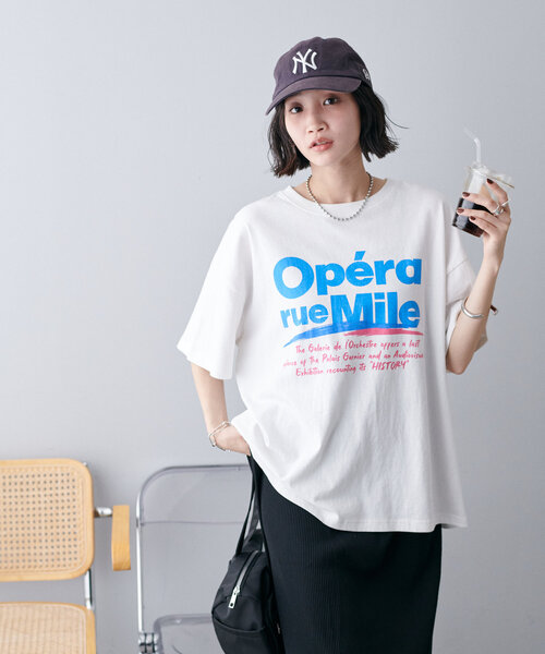 DISCOAT(ディスコート)の「【ユニセックス】ヴィンテージグラフィックTシャツ(Tシャツ/カットソー・レディース・ライトベージュ/チャコールグレー/オフホワイト・FREE)」の6枚目の写真