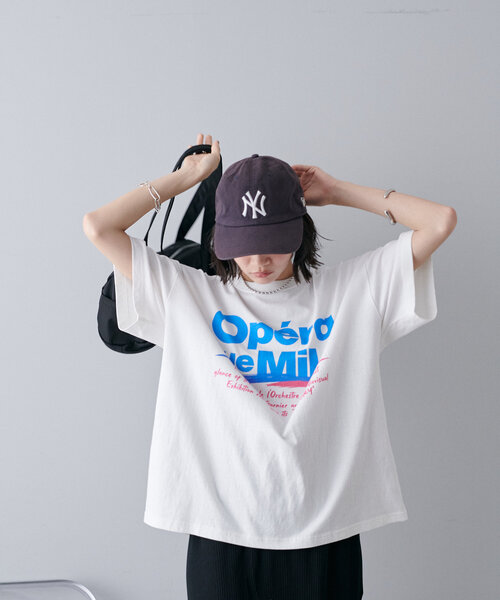 DISCOAT(ディスコート)の「【ユニセックス】ヴィンテージグラフィックTシャツ(Tシャツ/カットソー・レディース・ライトベージュ/チャコールグレー/オフホワイト・FREE)」の7枚目の写真