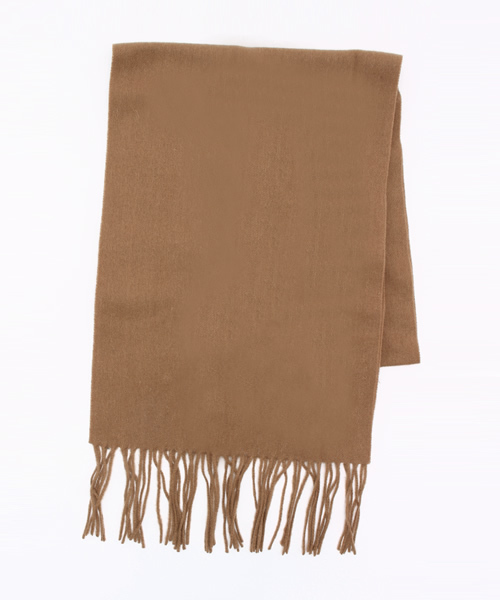 ikka（イッカ）の「カシミヤブレンドソリッドマフラー（マフラー・メンズ・ブラック/ベージュ/ライトグレー/ワイン/ブルー・FREE）」の3枚目の写真