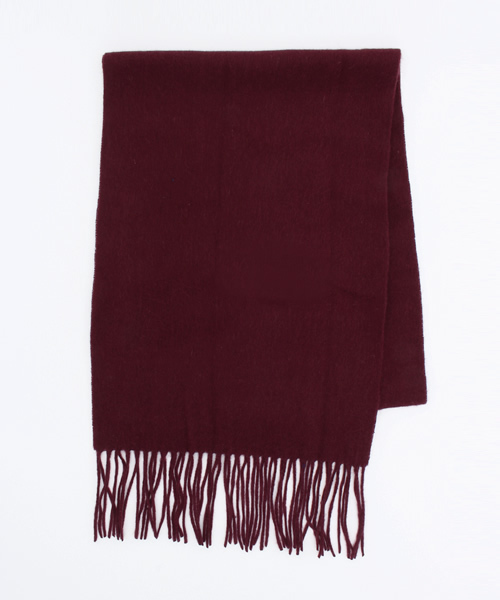 ikka（イッカ）の「カシミヤブレンドソリッドマフラー（マフラー・メンズ・ブラック/ベージュ/ライトグレー/ワイン/ブルー・FREE）」の5枚目の写真