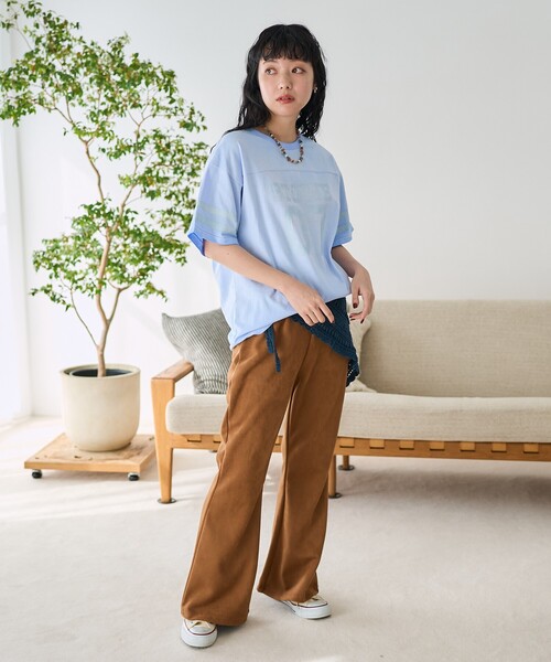FREAK'S STORE(フリークスストア)の「スエード調 ベルボトム/フレアイージーパンツ(その他パンツ・レディース・ブラウン/キャメル/ブルー・SMALL/MEDIUM)」の16枚目の写真