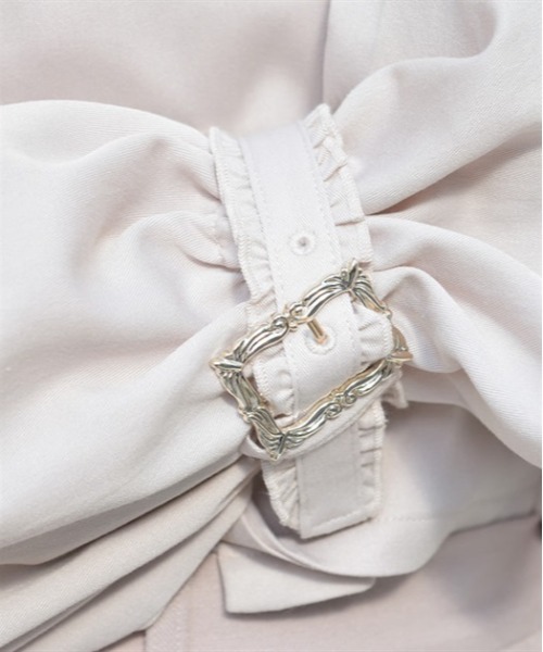 axes femme（アクシーズファム）の「プチフリルショートジャケット（テーラードジャケット・レディース・ブラック/ブルー/キナリ・FREE）」の8枚目の写真