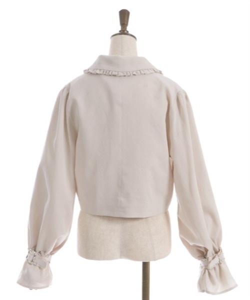 axes femme（アクシーズファム）の「プチフリルショートジャケット（テーラードジャケット・レディース・ブラック/ブルー/キナリ・FREE）」の16枚目の写真