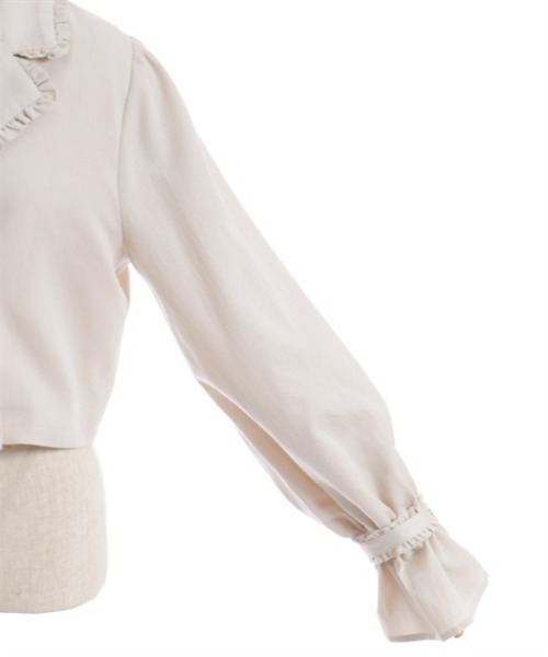 axes femme（アクシーズファム）の「プチフリルショートジャケット（テーラードジャケット・レディース・ブラック/ブルー/キナリ・FREE）」の20枚目の写真