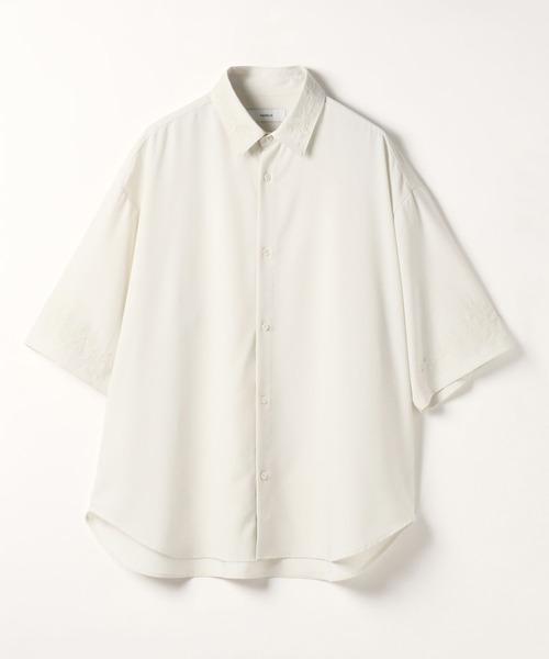 RAGEBLUE(レイジブルー)の「【LUXURY+EASY】<接触冷感>ラグイージー/ドレープルーズ刺繍シャツ(シャツ/ブラウス・メンズ・ホワイト/グレー/ブルー・MEDIUM/LARGE)」の3枚目の写真