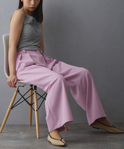 NICOLE white（ニコルホワイト）の「ワイドパンツ（その他パンツ・レディース・アイボリー/グレー/ピンク・FREE）」の17枚目の写真
