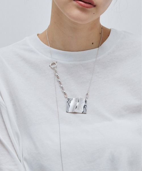 loni(ロニ)の「Ground Plate Necklace(ネックレス・レディース・その他/シルバー・FREE)」の2枚目の写真