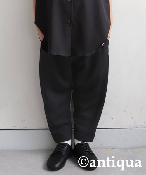 antiqua(アンティカ)の「テーパードパンツ(その他パンツ・キッズ・ダークグリーン/レッド/ライム/ブラウン系その他/ブラック/アイボリー・130/120)」の12枚目の写真