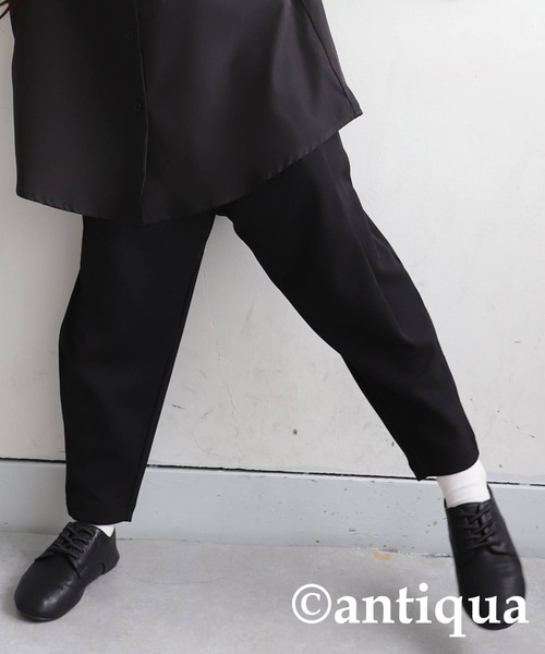 antiqua(アンティカ)の「テーパードパンツ(その他パンツ・キッズ・ダークグリーン/レッド/ライム/ブラウン系その他/ブラック/アイボリー・130/120)」の14枚目の写真