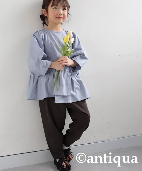 antiqua(アンティカ)の「テーパードパンツ(その他パンツ・キッズ・ダークグリーン/レッド/ライム/ブラウン系その他/ブラック/アイボリー・130/120)」の21枚目の写真