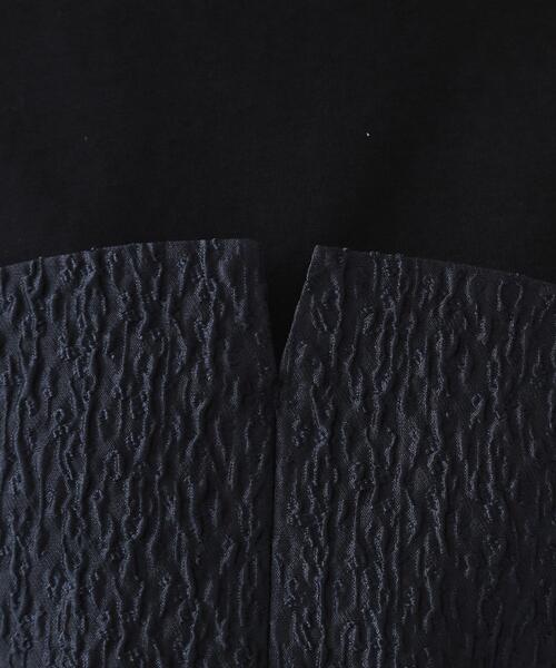 OPAQUE.CLIP（オペークドットクリップ）の「ジャカードビスチェドッキングトップス【洗濯機洗い可】（Tシャツ/カットソー・レディース・ブラック系4/ホワイト系5/チャコール・40/42/38）」の6枚目の写真