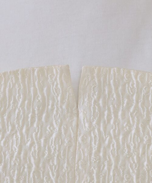 OPAQUE.CLIP（オペークドットクリップ）の「ジャカードビスチェドッキングトップス【洗濯機洗い可】（Tシャツ/カットソー・レディース・ブラック系4/ホワイト系5/チャコール・40/42/38）」の10枚目の写真