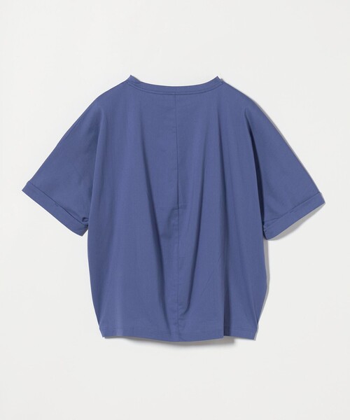 tシャツ 「接触冷感」ロールアップスリーブカットソー レディース セール】トリコット ロールアップ スリーブ カットソー -接触冷