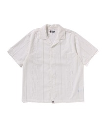 アベイシングエイプ　スプレー　オープンシャツ A BATHING APE(アベイシングエイプ) / 半袖シャツ/L/コットン