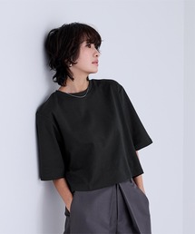 汗染み防止クロップドTシャツ
