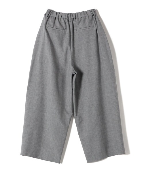 SHIPS Primary Navy Label:タック ワイド コクーン パンツ