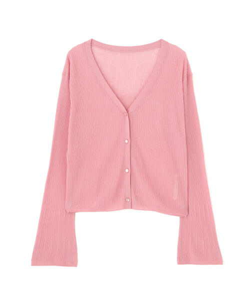 PROPORTION BODY DRESSING（プロポーションボディドレッシング）の「＜Ｅ＞シアーショートカーディガン / 1215177400（カーディガン/ボレロ・レディース・ホワイト系その他/ピンク/ブラック・FREE）」の17枚目の写真