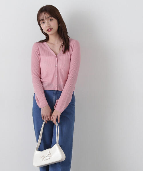 PROPORTION BODY DRESSING（プロポーションボディドレッシング）の「＜Ｅ＞シアーショートカーディガン / 1215177400（カーディガン/ボレロ・レディース・ホワイト系その他/ピンク/ブラック・FREE）」の21枚目の写真