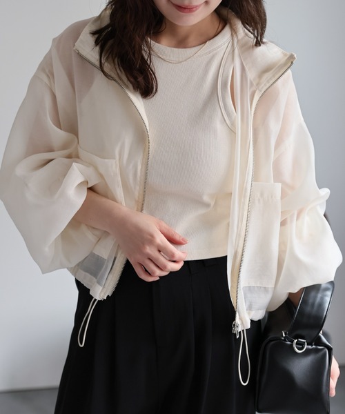 M★タイムセール★PRADA★フローラルクロップ丈フード付ブルゾン 210.jpg