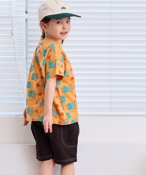 MARKEY'S(マーキーズ)の「総柄ワイドTシャツ(Tシャツ/カットソー・キッズ・ブルー/クリーム/オレンジ/パープル/オフホワイト/ブラック/アイボリー/ライトブルー/ライトグリーン/ピンク・LL/XS/S/M/L)」の20枚目の写真