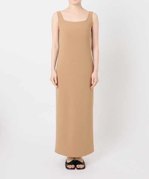 Noble ノーブル 】ニットライクジョーゼット2wayワンピース ノーブル NOBLE 《追加》ニットライクジョーゼット2way