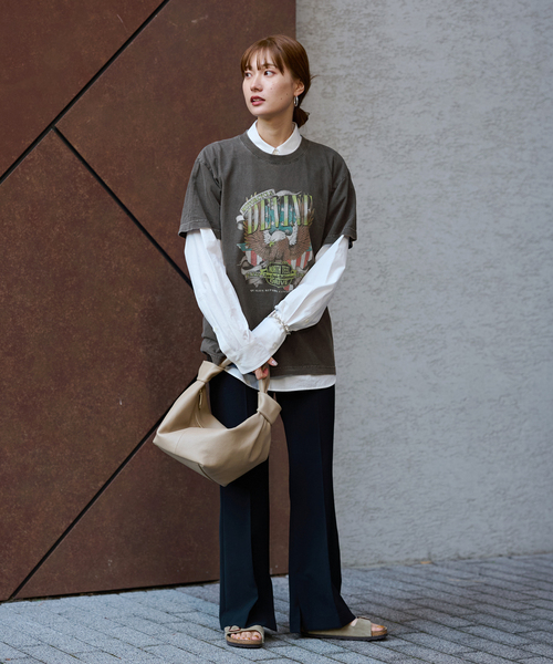 FRAMeWORK（フレームワーク）の「≪追加≫GOOD ROCK SPEED motorcycle TEE（Tシャツ/カットソー・レディース・スミクロ・FREE）」の9枚目の写真