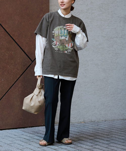 FRAMeWORK（フレームワーク）の「≪追加≫GOOD ROCK SPEED motorcycle TEE（Tシャツ/カットソー・レディース・スミクロ・FREE）」の8枚目の写真